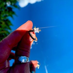 Size 6.5 Diamond 💎(and Ruby ♦️) engagement ring + size 6 wedding band 💍